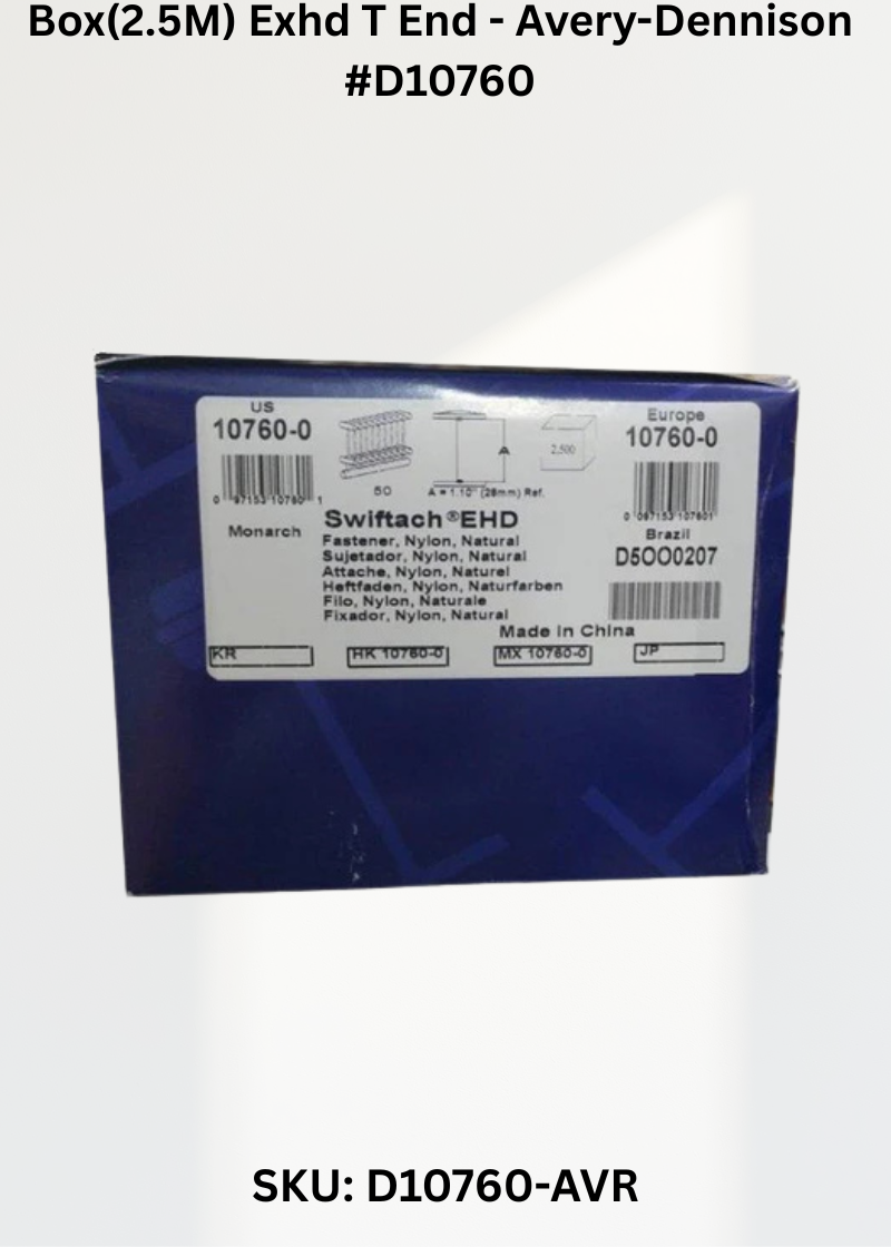 Box(2.5M) Exhd T End - Avery-Dennison #D10760