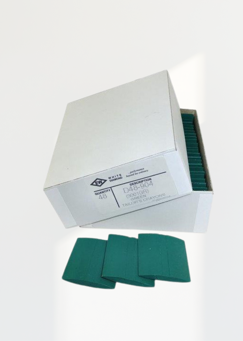 Box (48P) Green Tailor Chalk - EW White Diamond D48-904