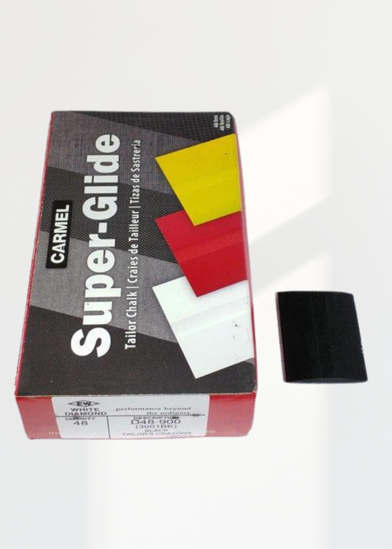 Box (4 Dozen) Black Tailors Crayons - EW White Diamond D48-900