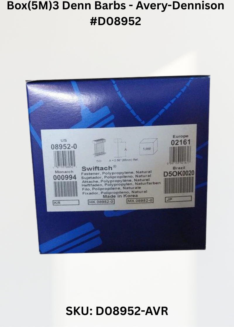 Box(5M)3 Denn Barbs - Avery-Dennison #D08952