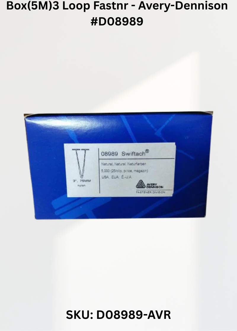 Box(5M)3 Loop Fastnr - Avery-Dennison #D08989