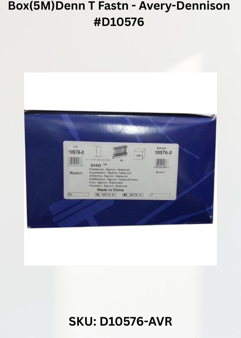 Box(5M)Denn T Fastn - Avery-Dennison #D10576