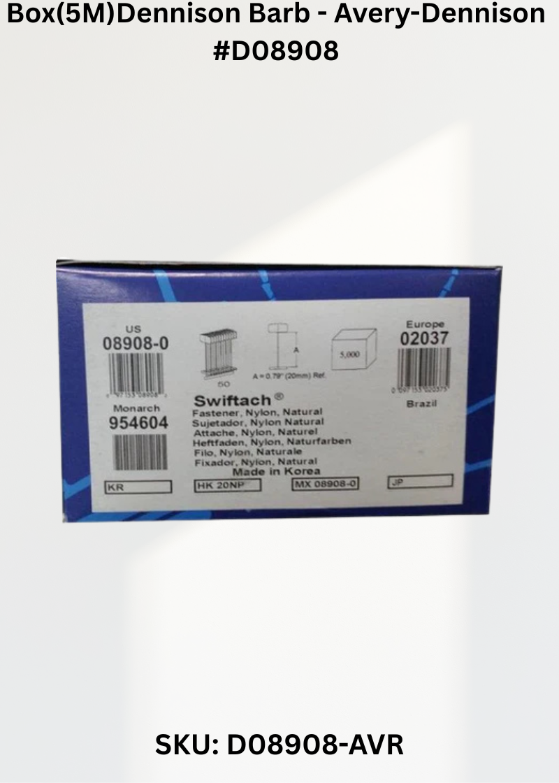 Box(5M)Dennison Barb - Avery-Dennison #D08908