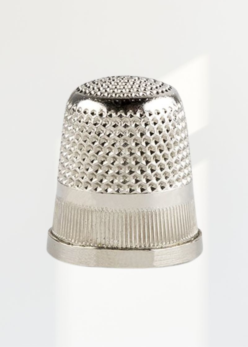 Brass Nickel Plated Closed End Thimble - Size 5