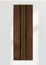 #3 Antique Brass Metallic Nylon Coil Continuous Zipper Roll - 3 Yds.