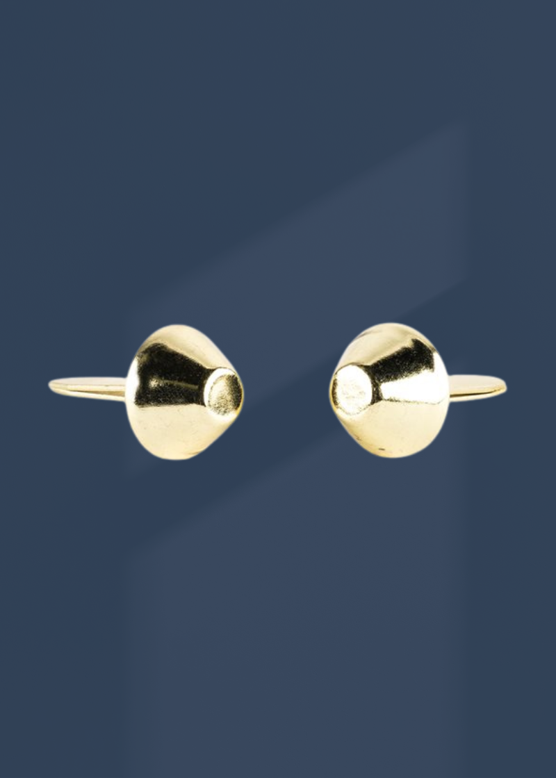Bucket-Shaped Bag Feet Bag Hardware - 1/2" - 6/Pack - Gold