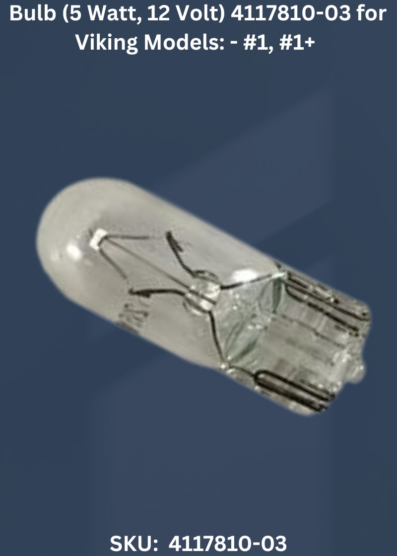 Bulb 4117810-03 — Fits Viking 904DCX, 905DCX, 925DCX, PRO4DC & more