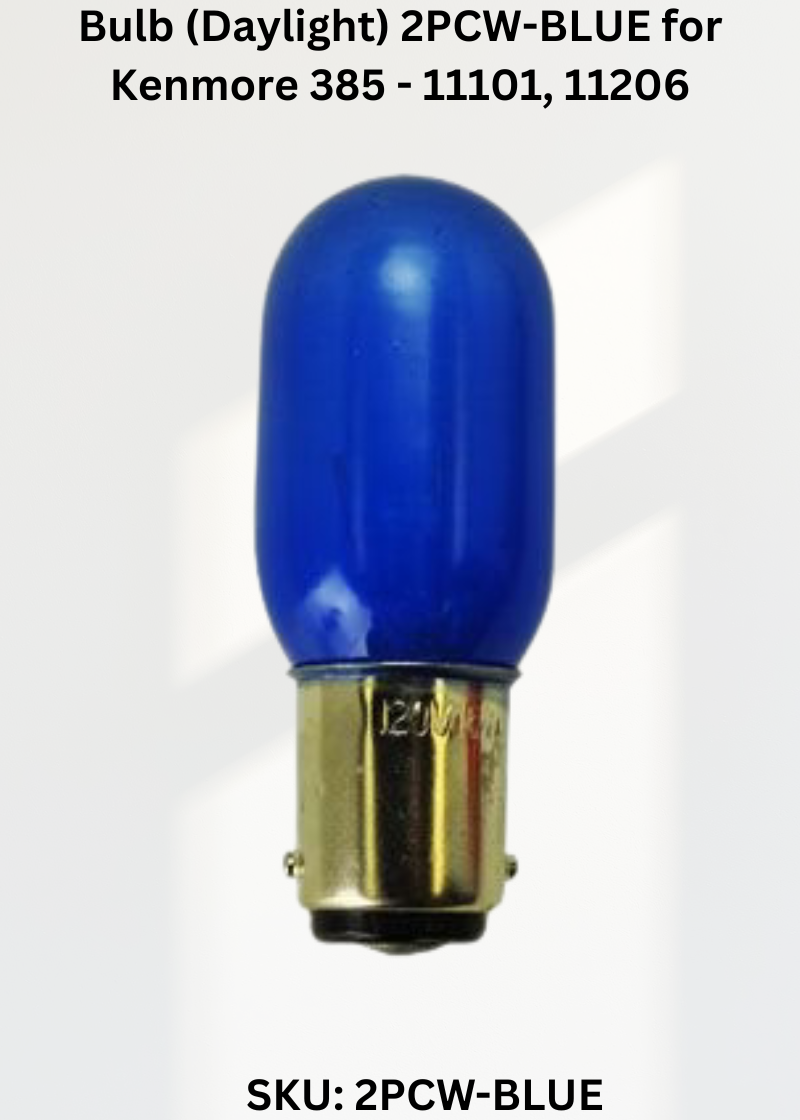 Bulb 2PCW-BLUE — Fits Kenmore 385-11101, 11206, 11607, 11608 & more