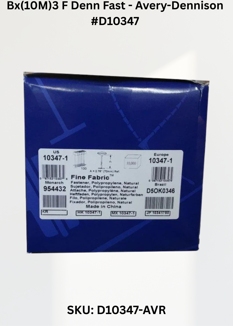 Bx(10M)3 F Denn Fast - Avery-Dennison #D10347