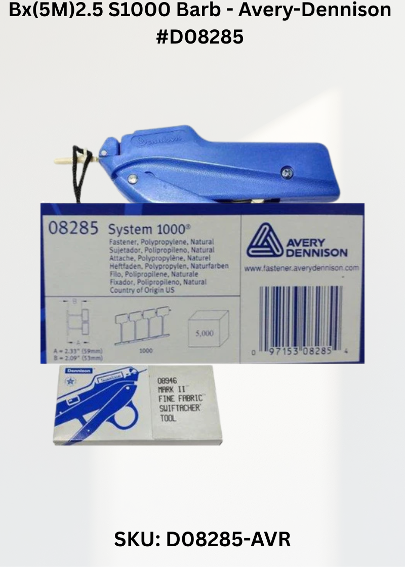 Bx(5M)2.5 S1000 Barb - Avery-Dennison #D08285
