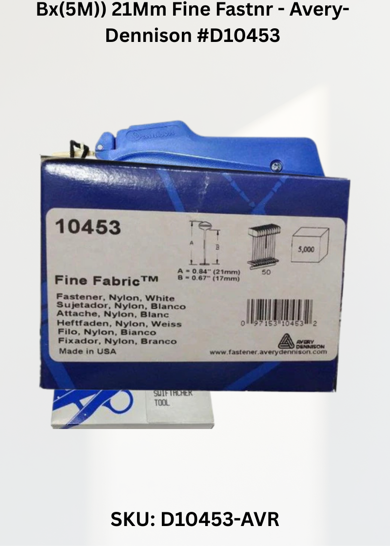 Bx(5M)) 21Mm Fine Fastnr - Avery-Dennison #D10453