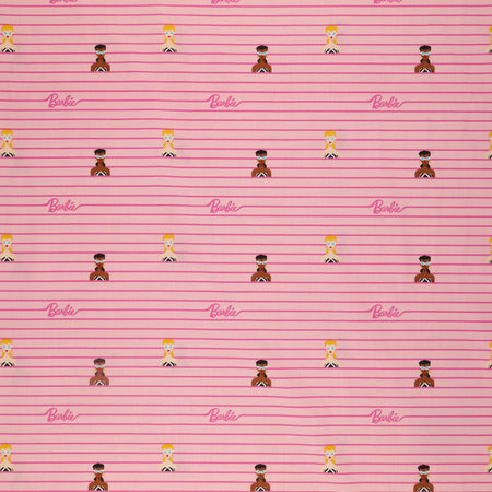 Barbie World Fabric Collection - Barbie Stripe Pink