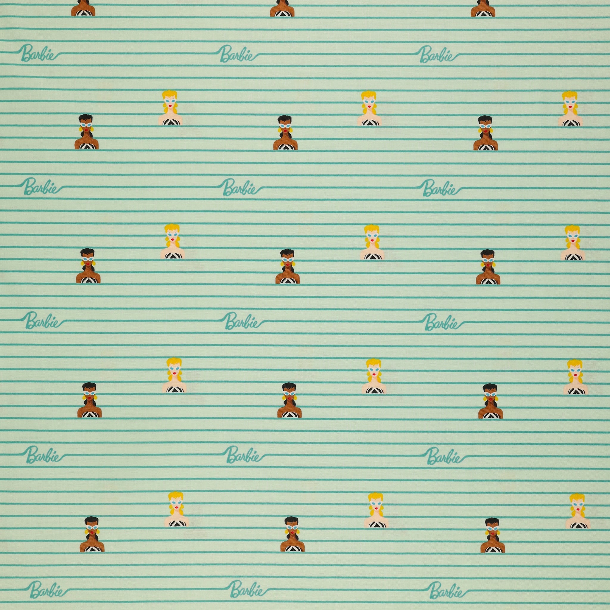 Barbie World Fabric Collection - Barbie Stripe Powder
