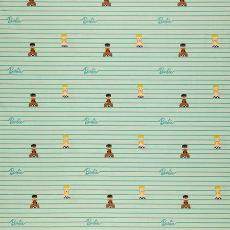Barbie World Fabric Collection - Barbie Stripe Powder