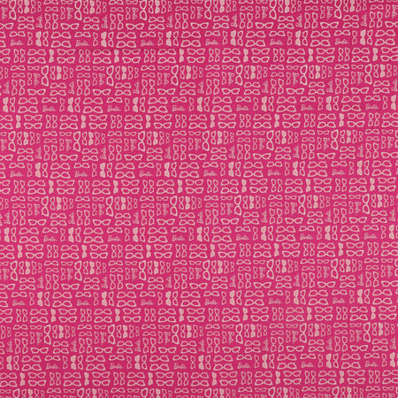 Barbie World Fabric Collection - Barbie Glasses Hot Pink