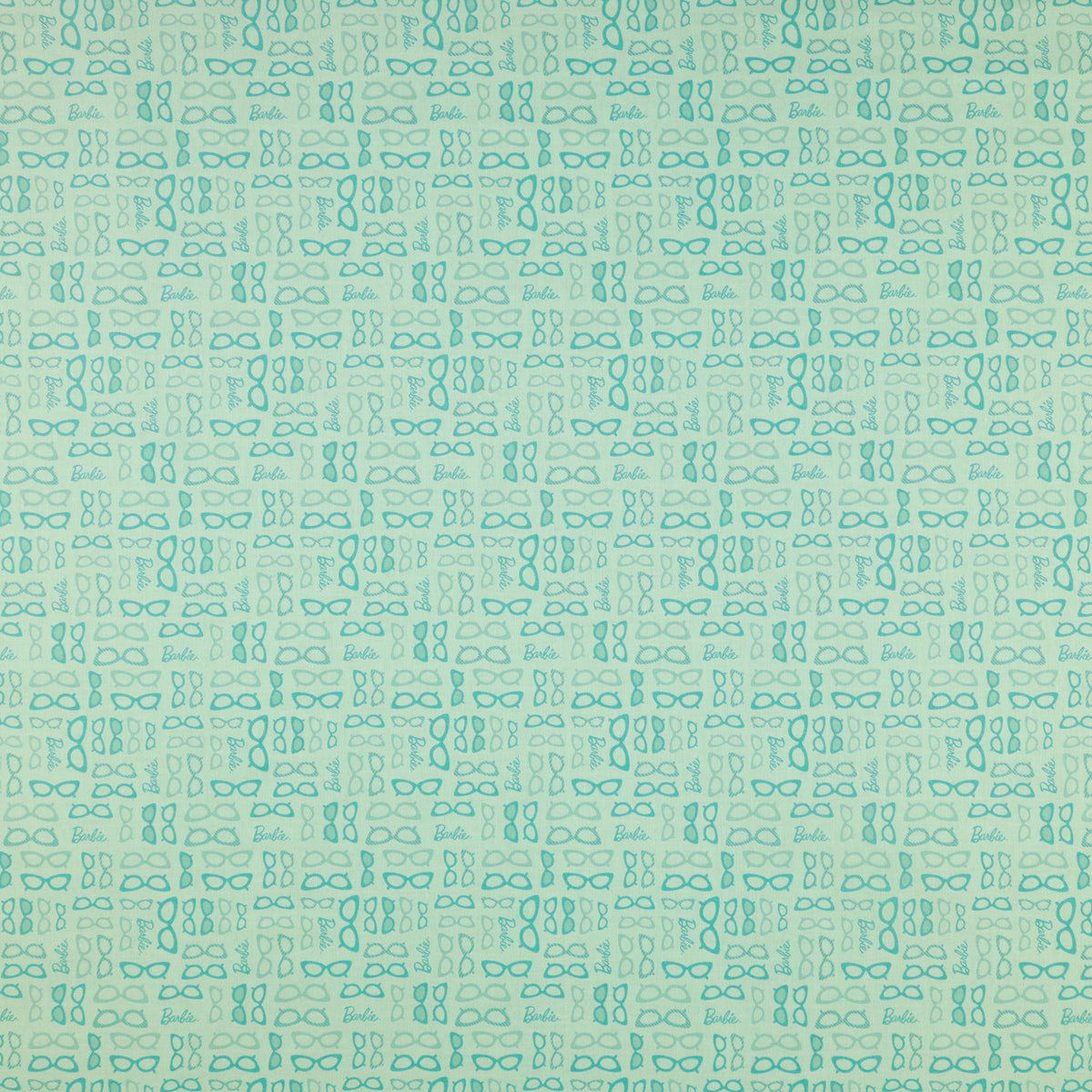 Barbie World Fabric Collection - Barbie Glasses Teal