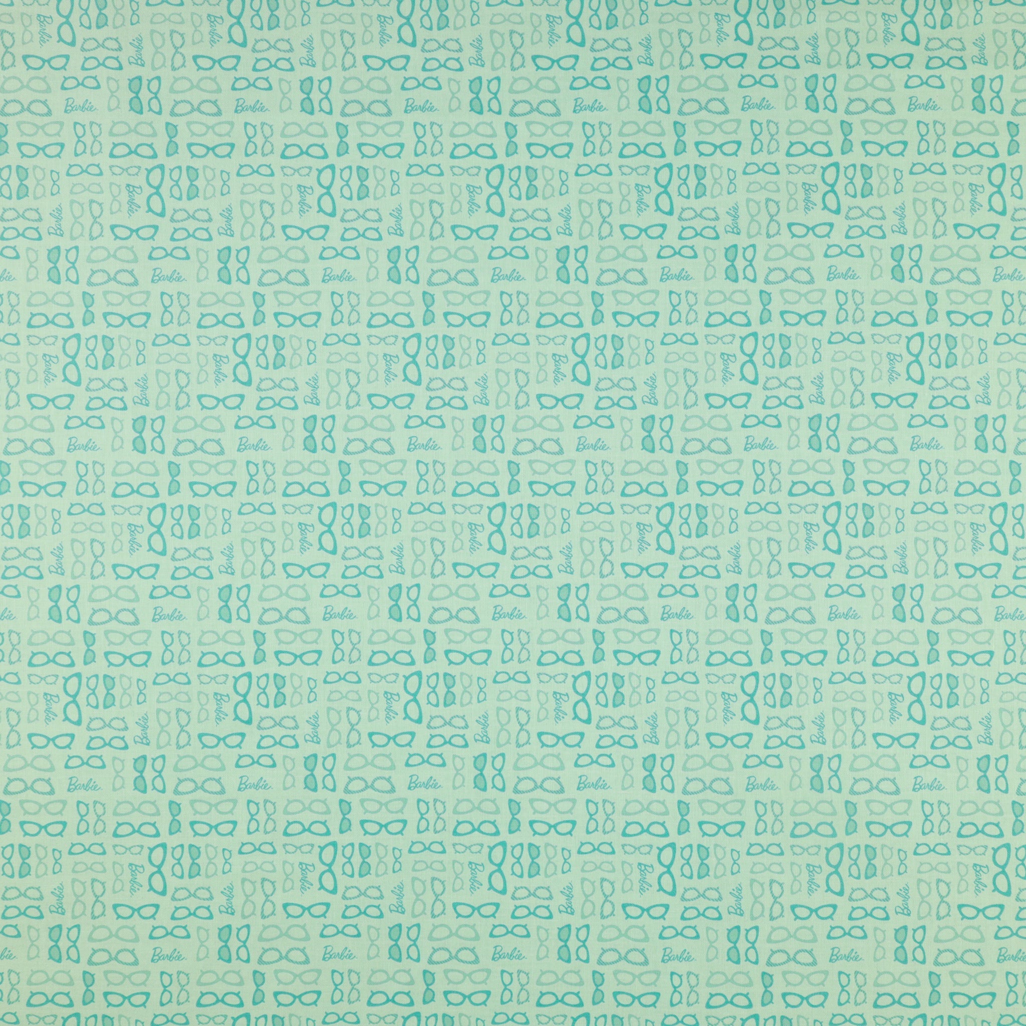 Barbie World Fabric Collection - Barbie Glasses Teal