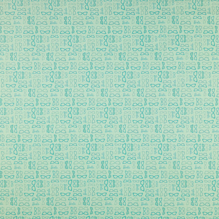 Barbie World Fabric Collection - Barbie Glasses Teal