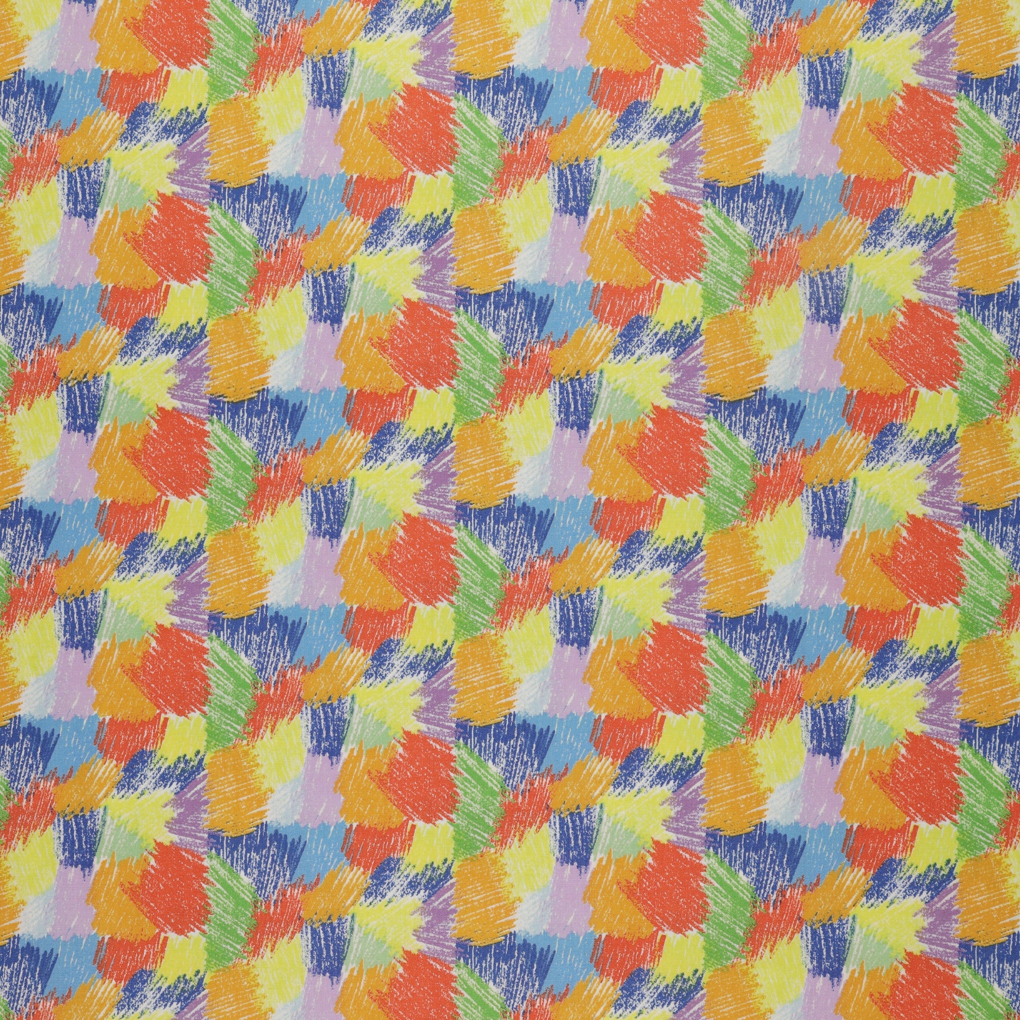 New Box of Crayons Fabric Collection - Scribbles Multi