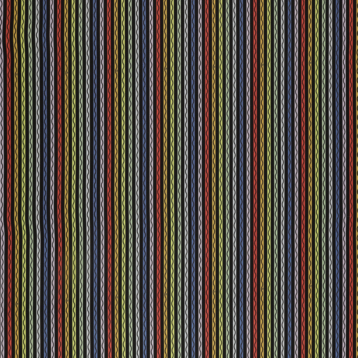 New Box of Crayons Fabric Collection - Stripe Black