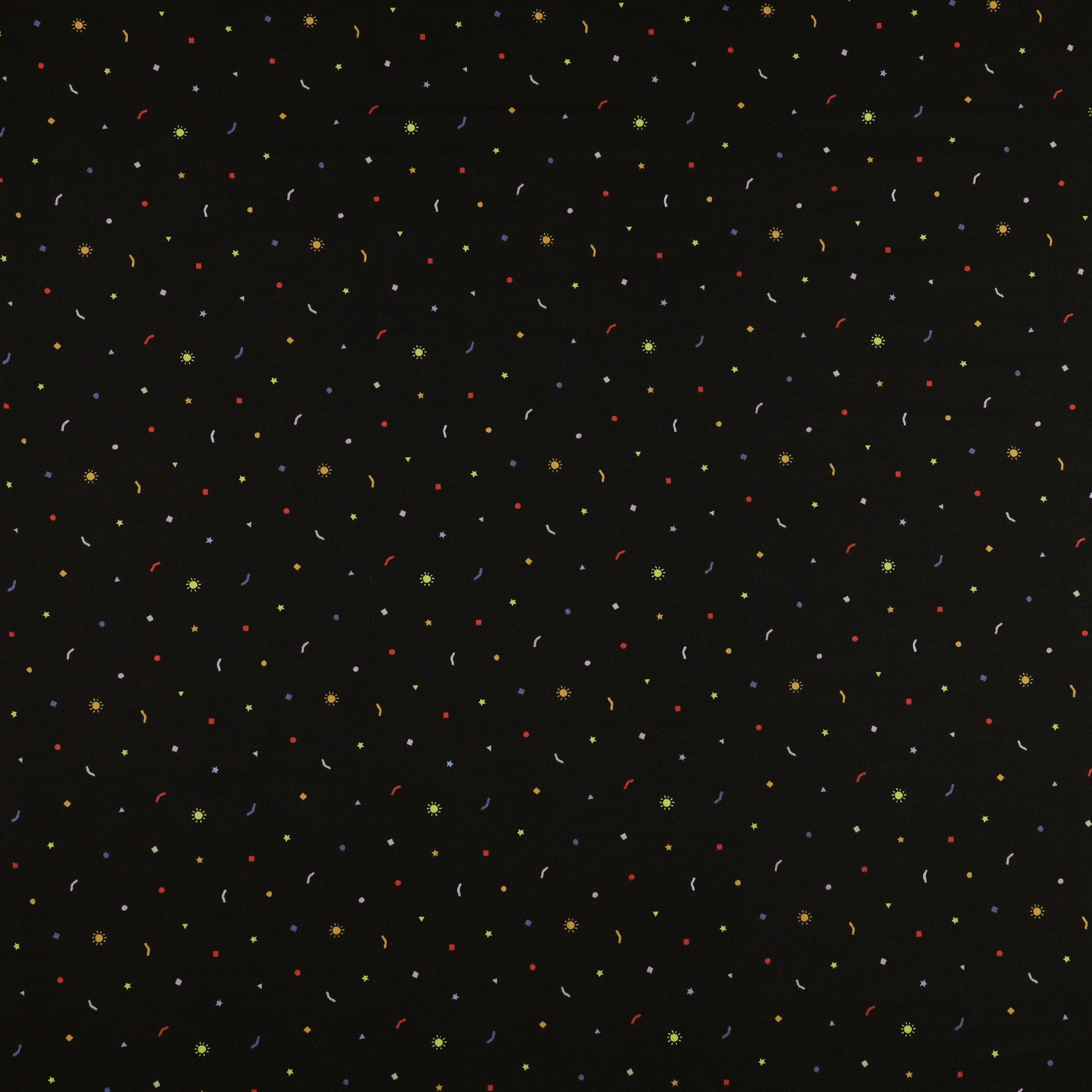 New Box of Crayons Fabric Collection - Confetti Black