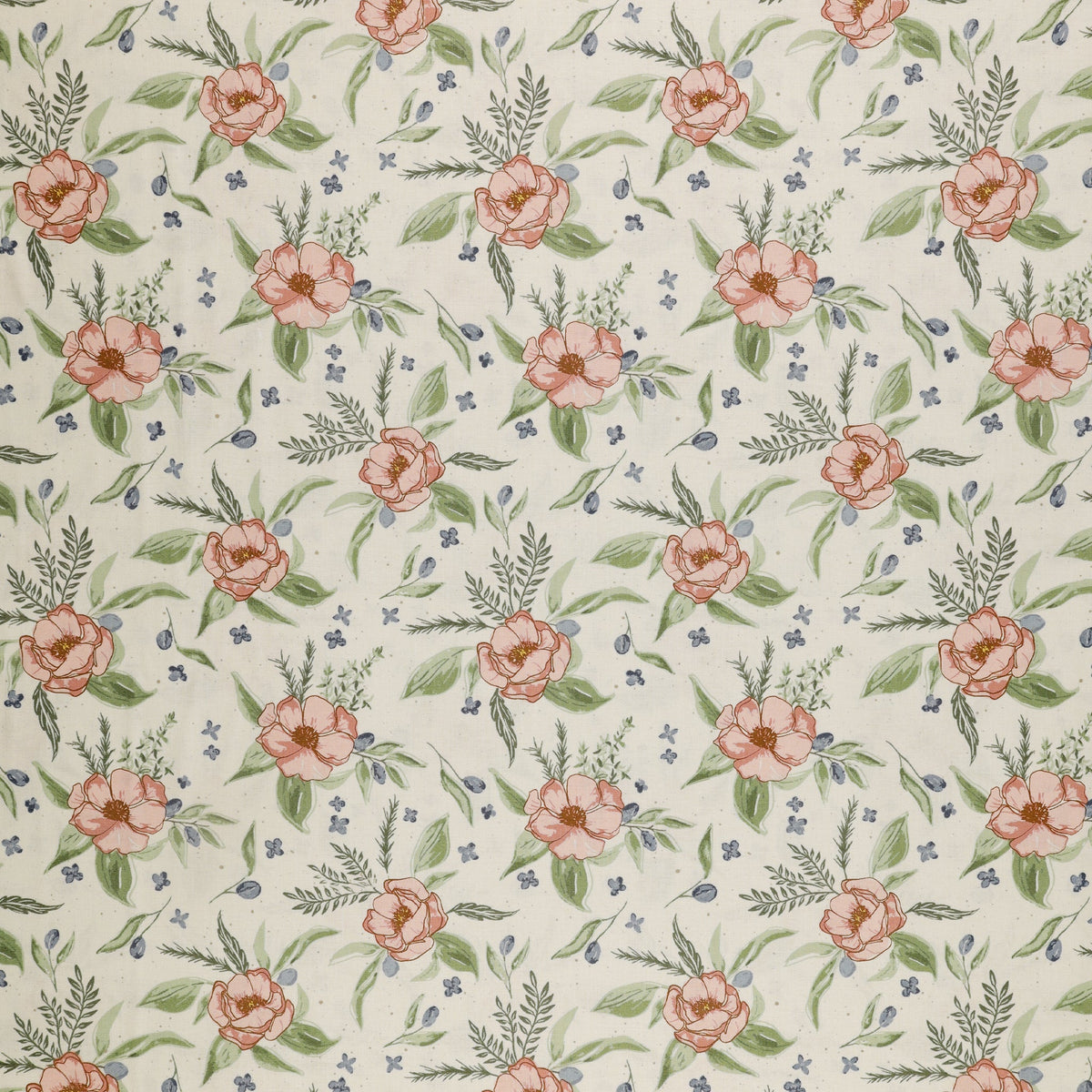 Olive Grove Fabric Collection - Floral Ivory