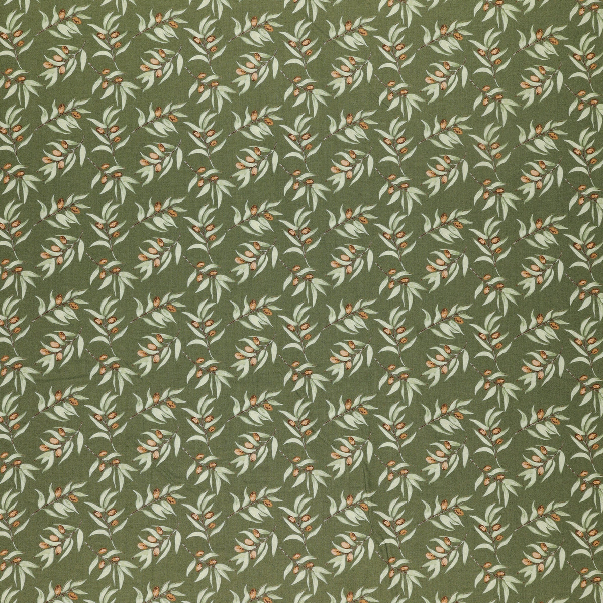 Olive Grove Fabric Collection - Olive Branches Green