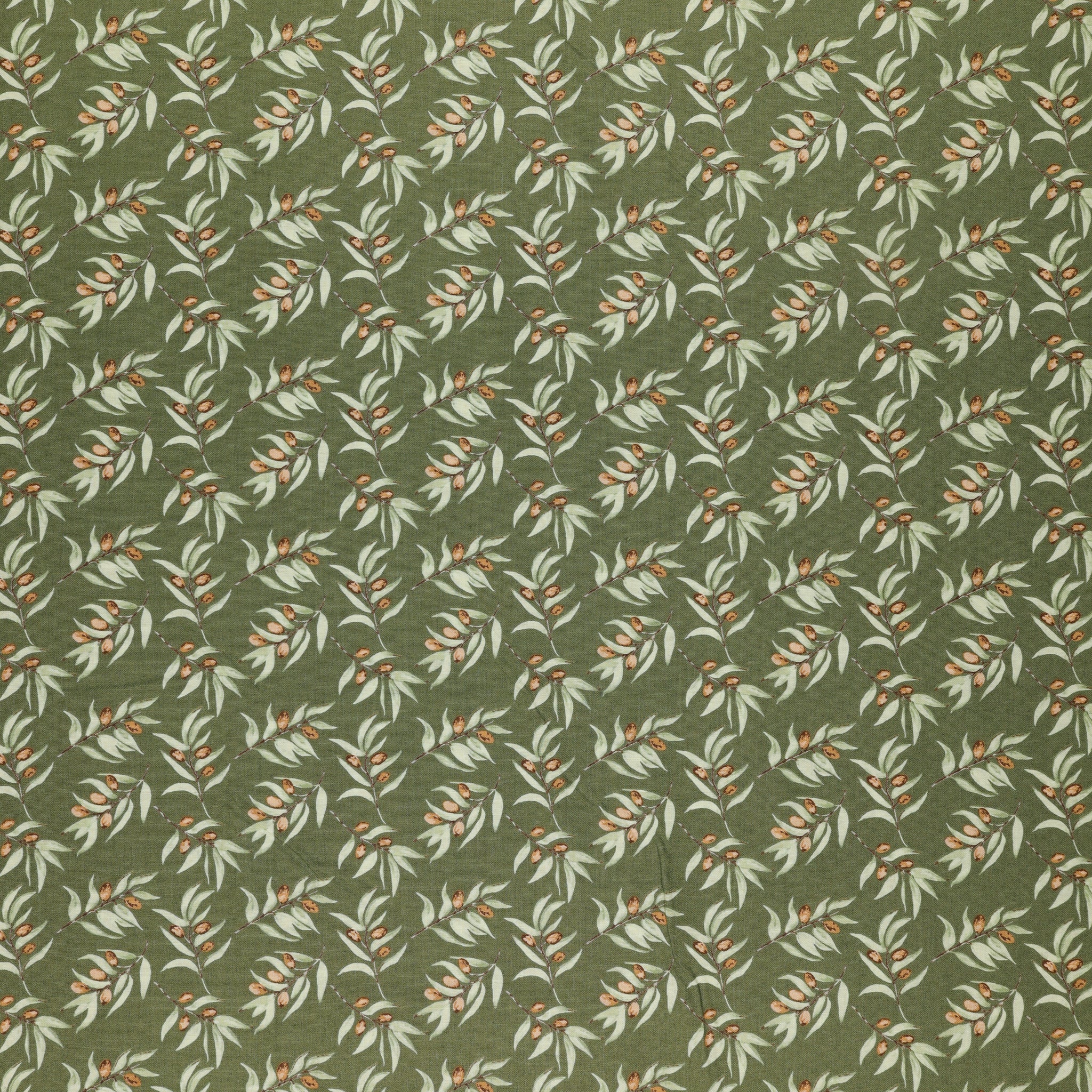 Olive Grove Fabric Collection - Olive Branches Green