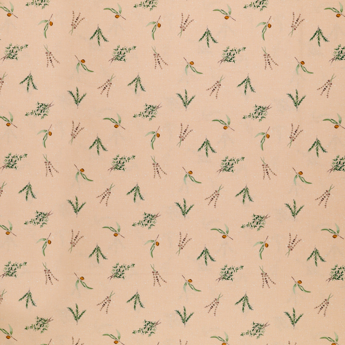 Olive Grove Fabric Collection - Herbs Pink
