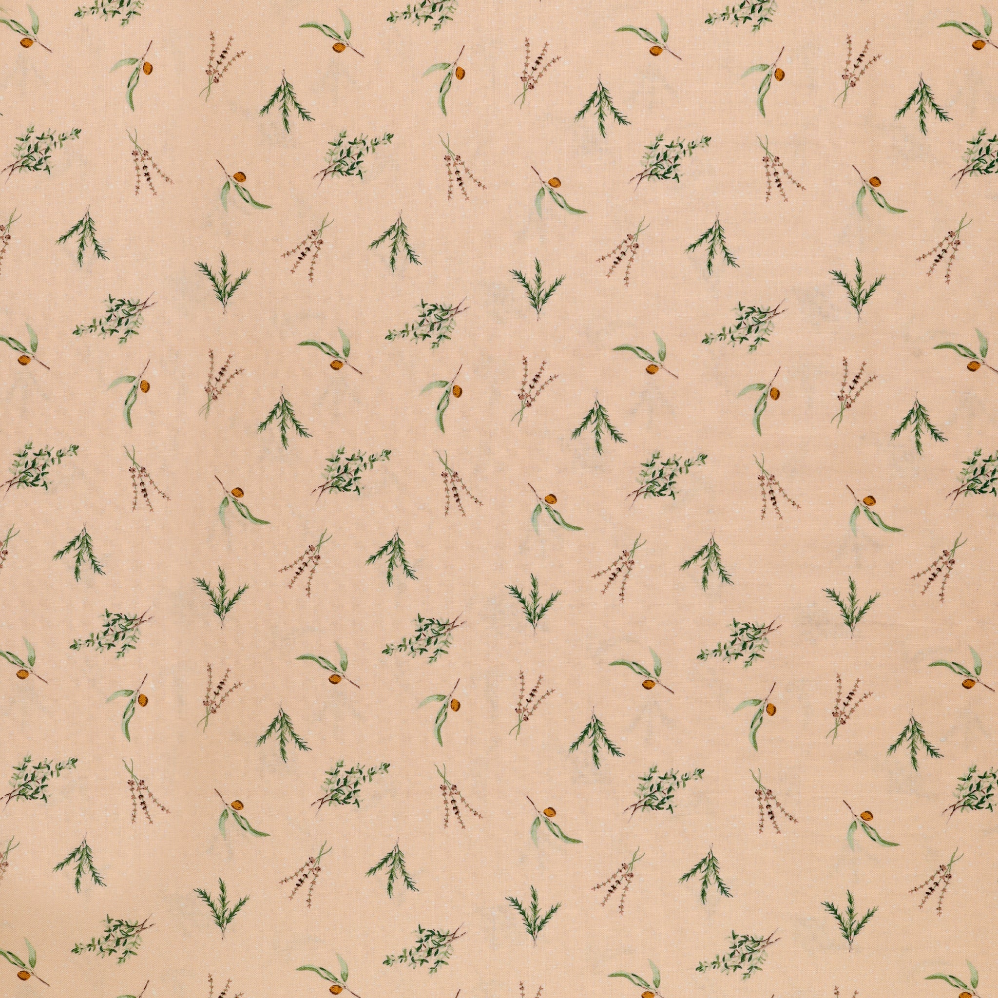 Olive Grove Fabric Collection - Herbs Pink