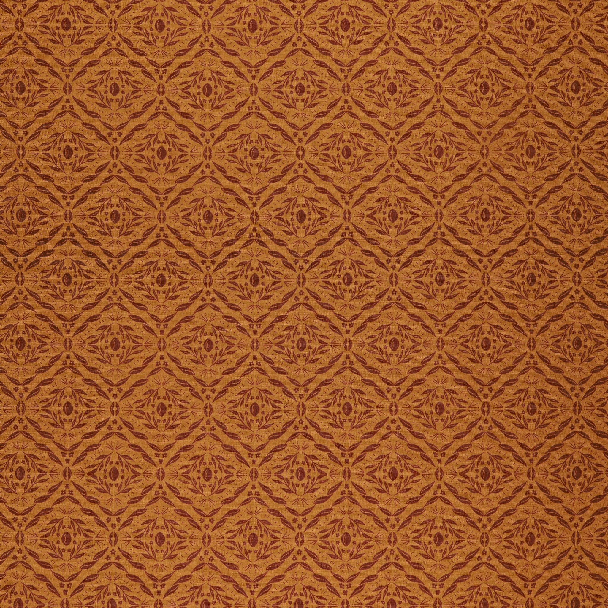 Olive Grove Fabric Collection - Damask Terracotta