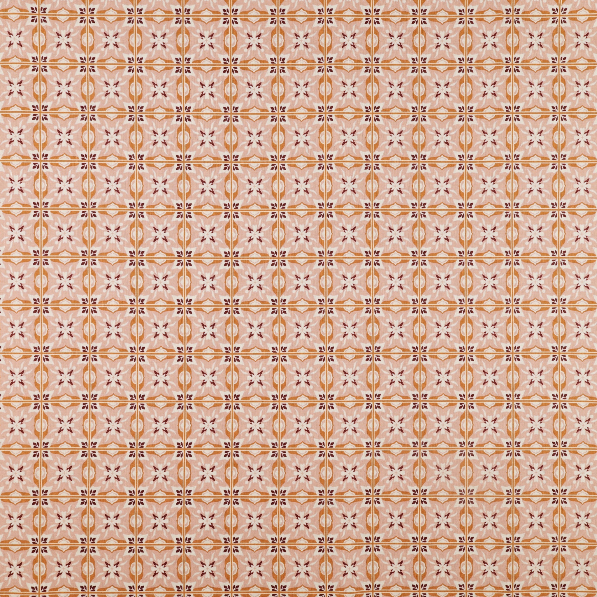 Olive Grove Fabric Collection - Mill Tiles Pink