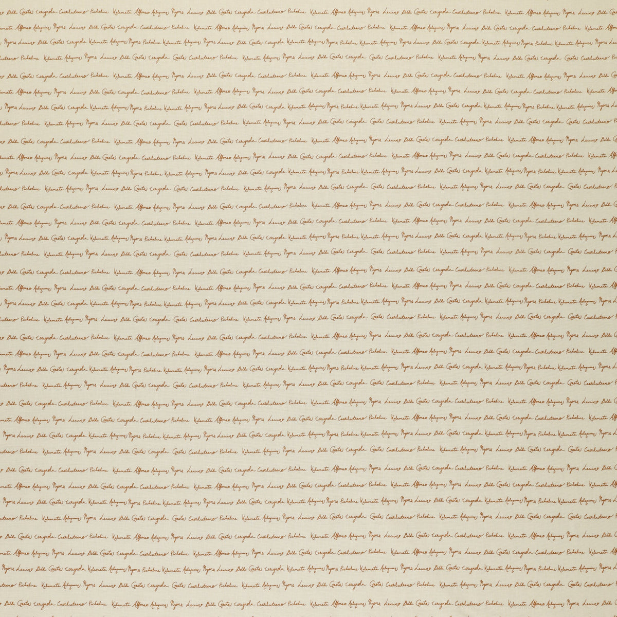 Olive Grove Fabric Collection - Script Ivory