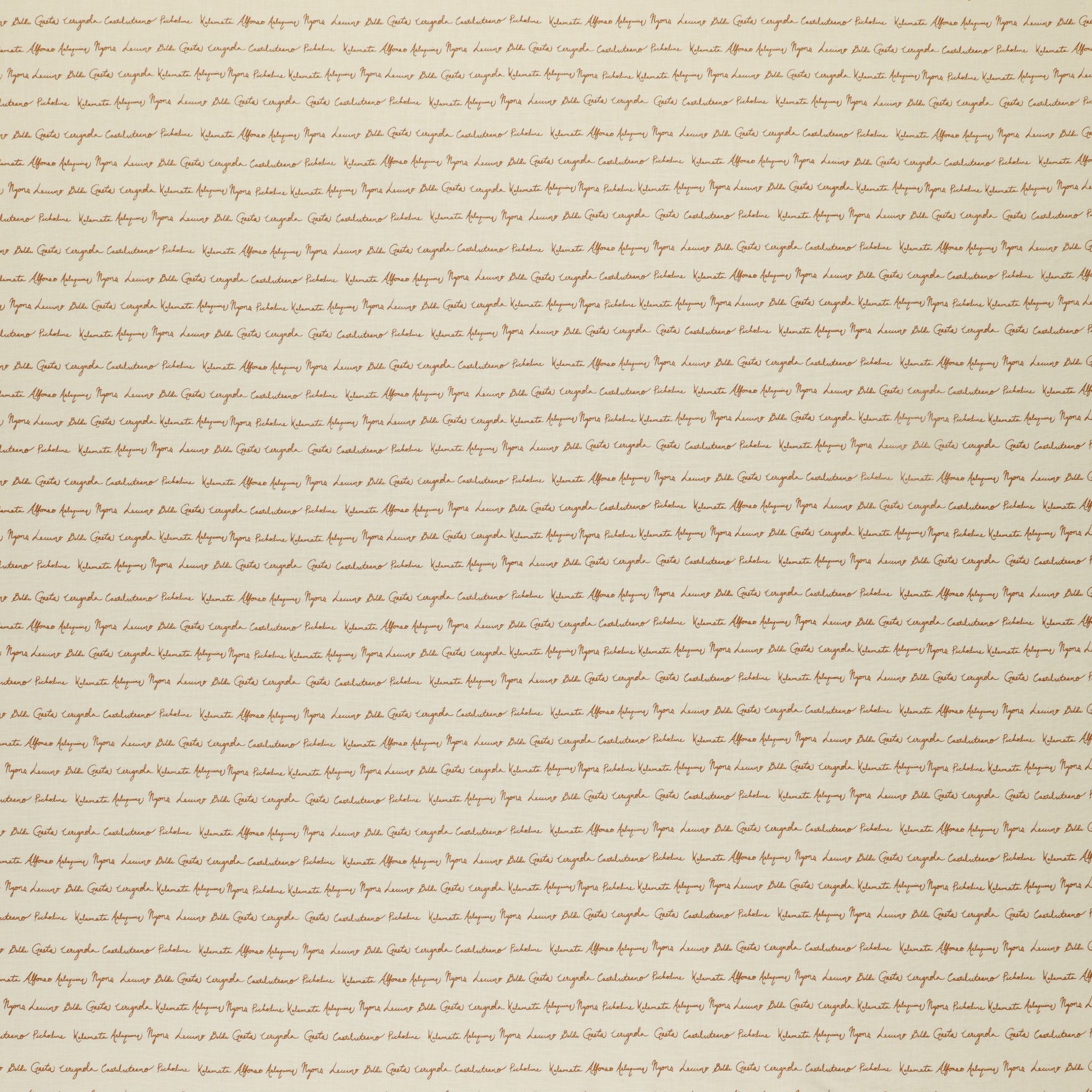 Olive Grove Fabric Collection - Script Ivory