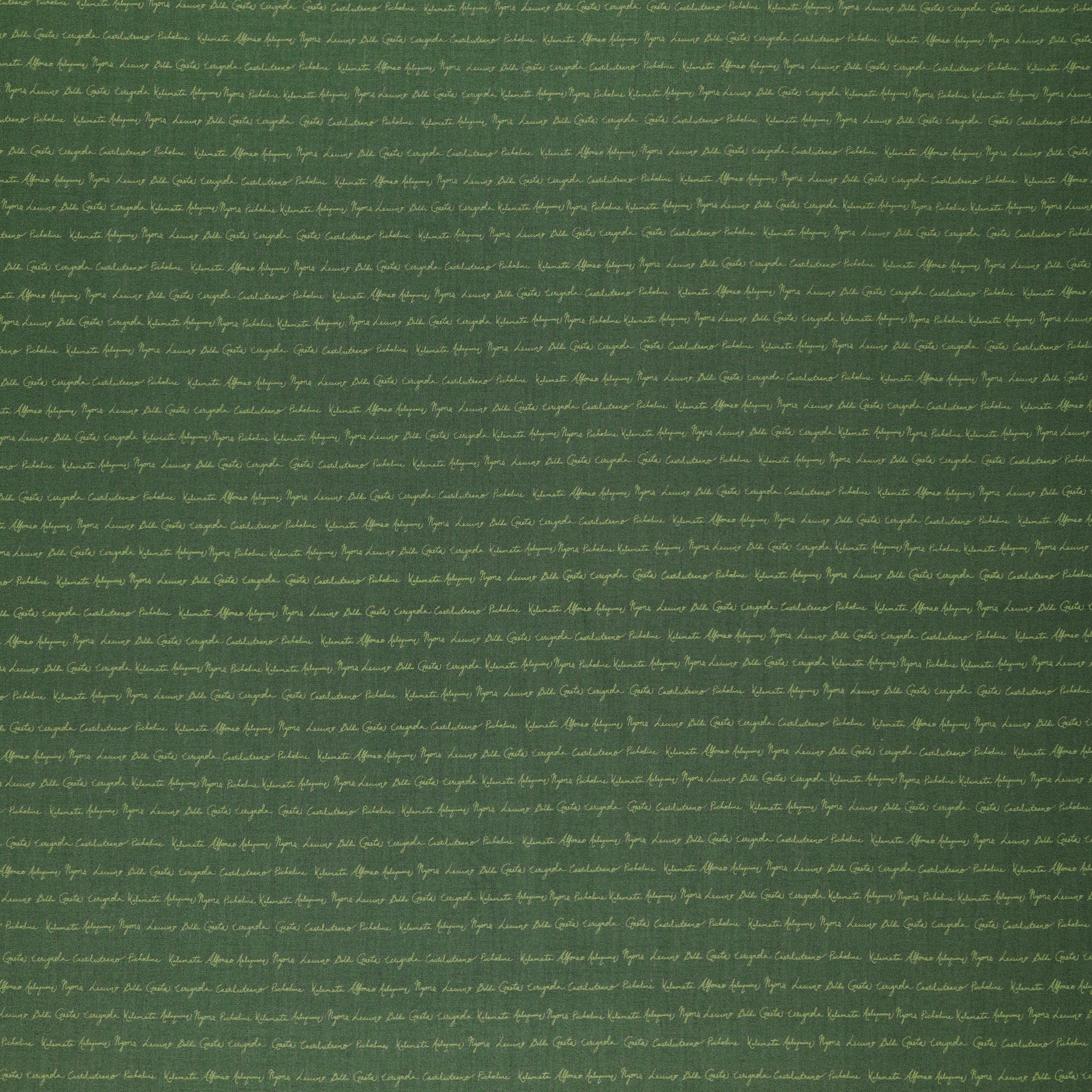 Olive Grove Fabric Collection - Script Teal