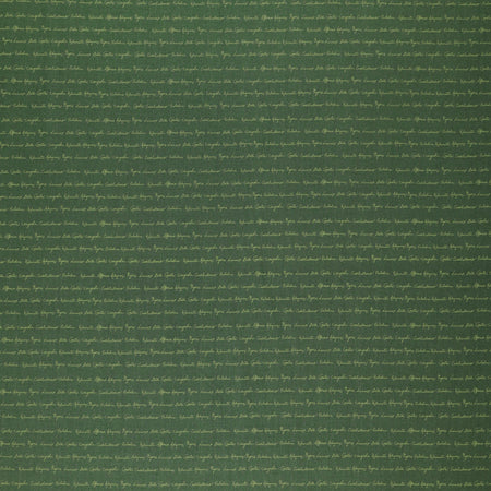Olive Grove Fabric Collection - Script Teal