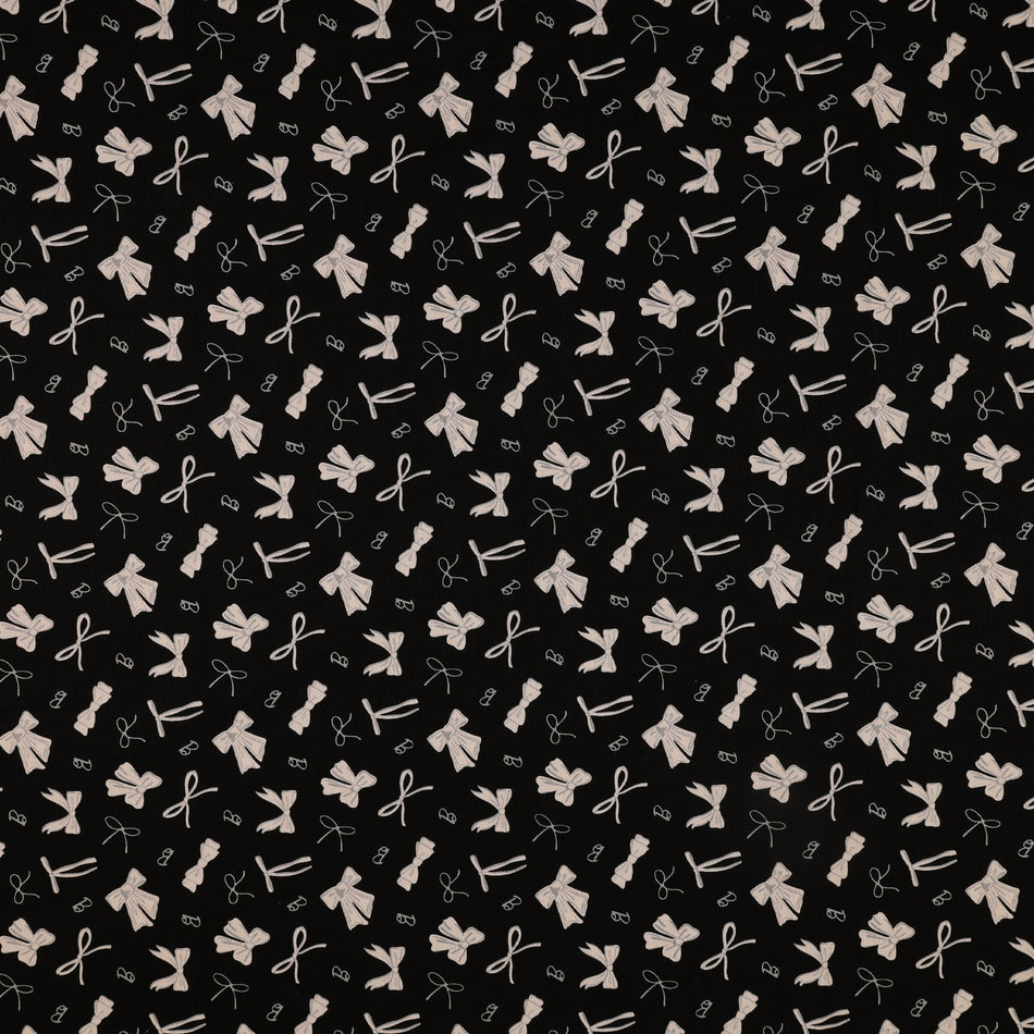 Barbie Vintage Fabric Collection - Bows Black
