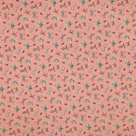 Barbie Vintage Fabric Collection - Bows Pink