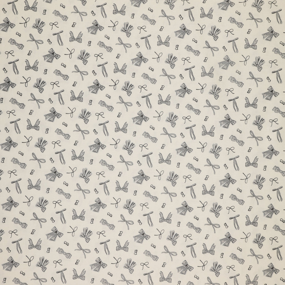Barbie Vintage Fabric Collection - Bows White