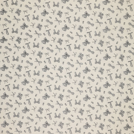 Barbie Vintage Fabric Collection - Bows White