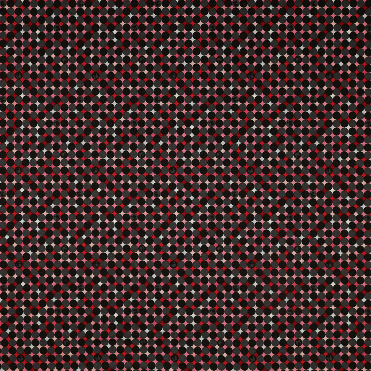 Barbie Vintage Fabric Collection - Sparkle Dots Black