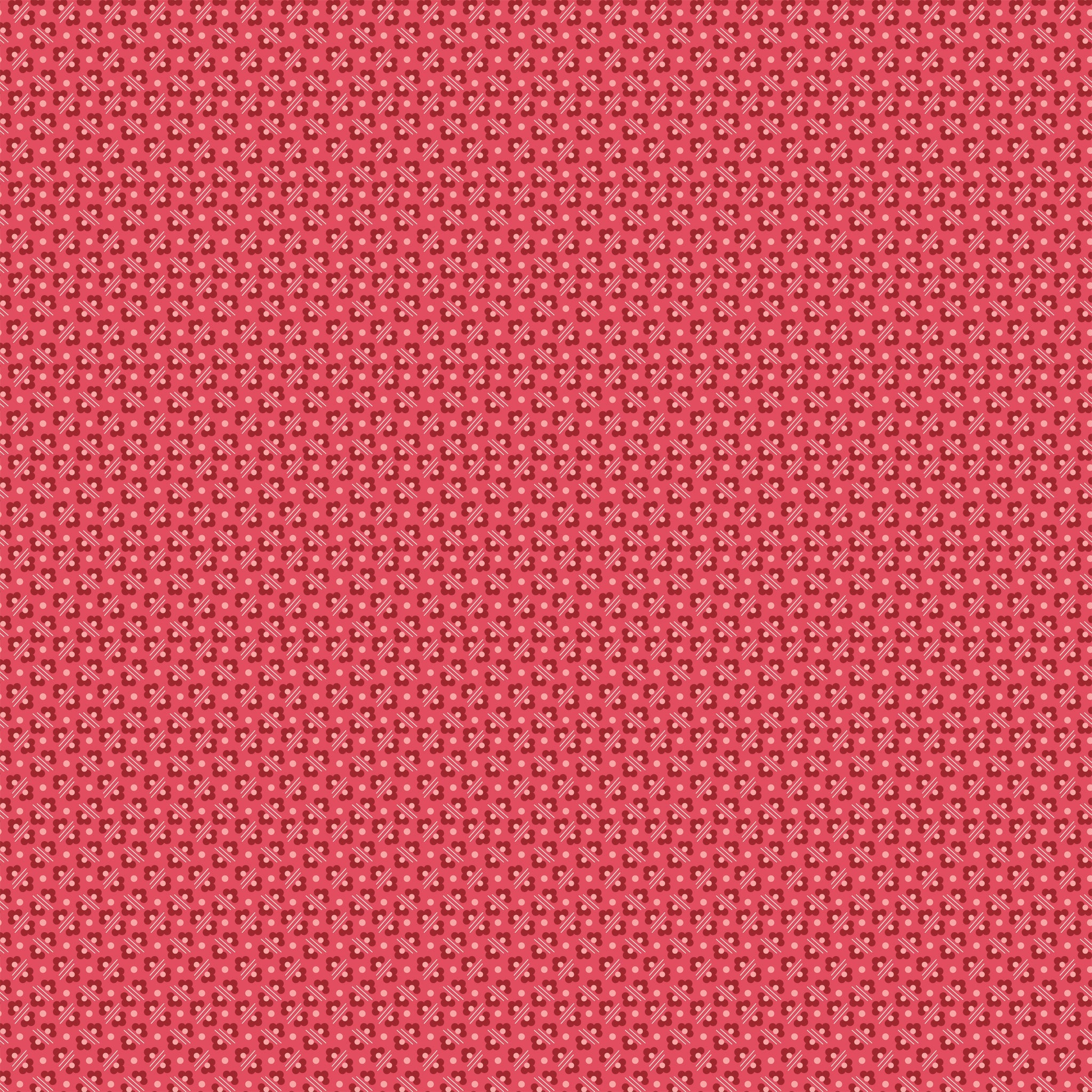 Berry & Sage Fabric Collection - Flower Bed Tea Rose