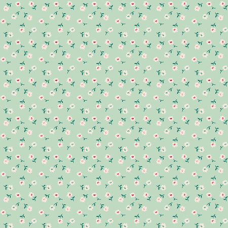 Berry & Sage Fabric Collection - Daisy Sage