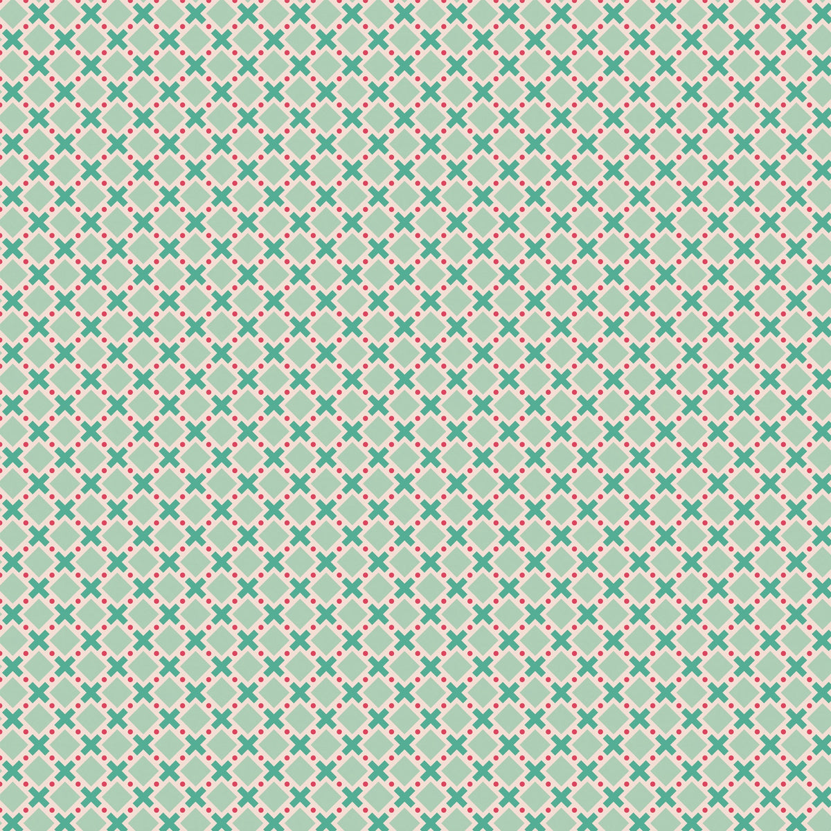 Berry & Sage Fabric Collection - Criss Cross Sage