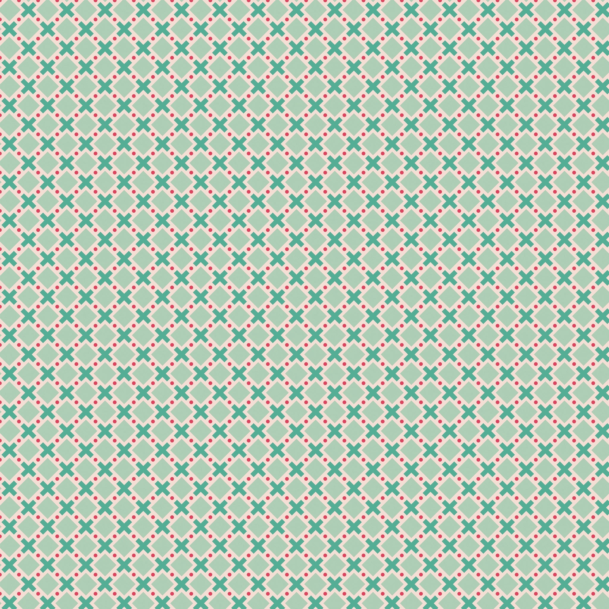 Berry & Sage Fabric Collection - Criss Cross Sage