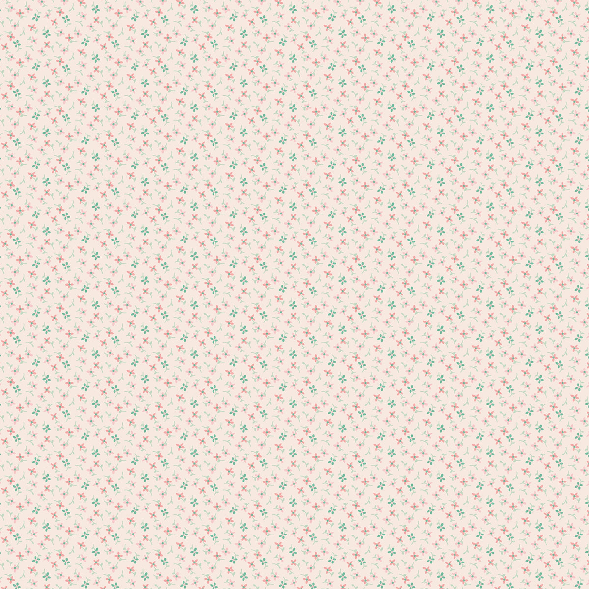 Berry & Sage Fabric Collection - Wildflowers Latte