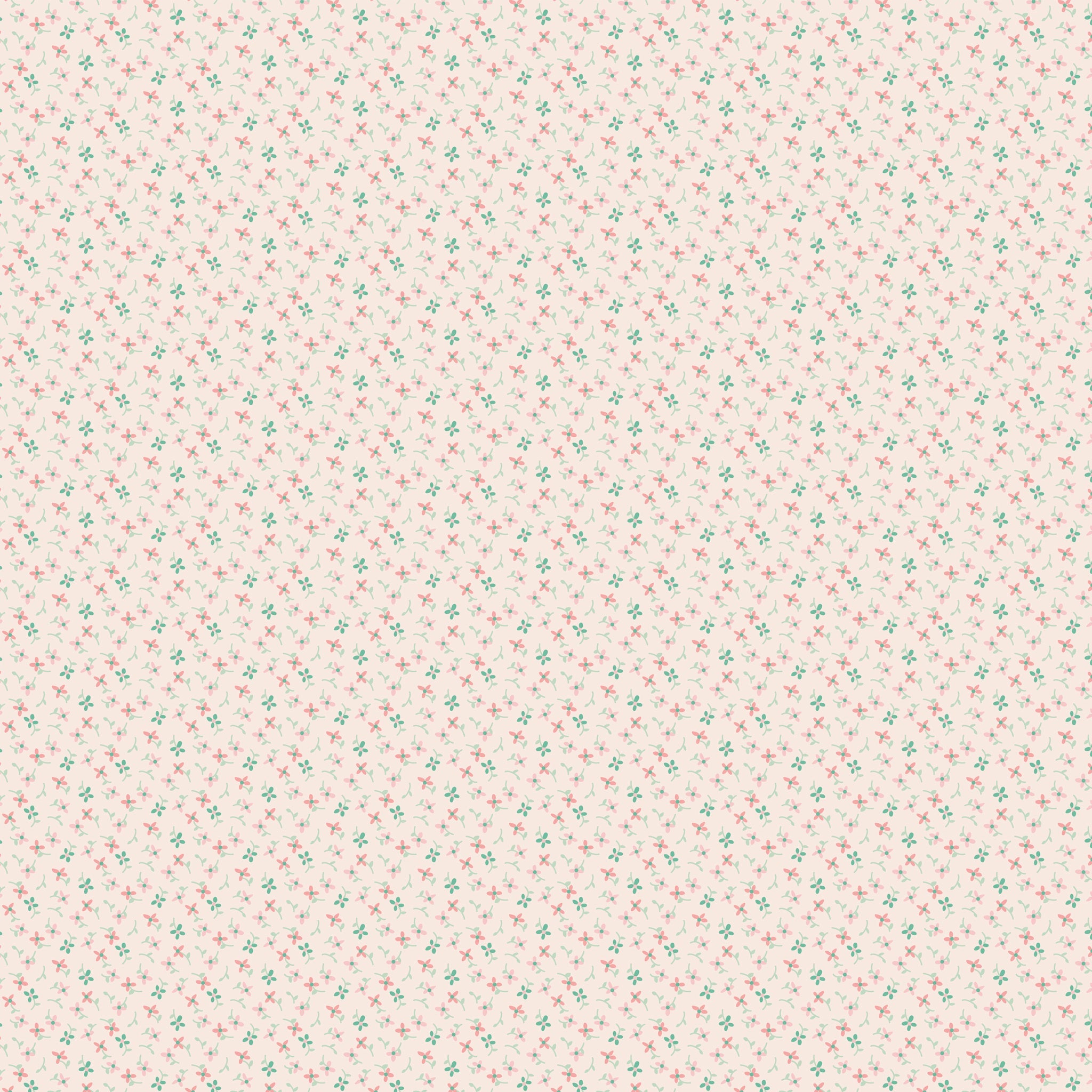 Berry & Sage Fabric Collection - Wildflowers Latte