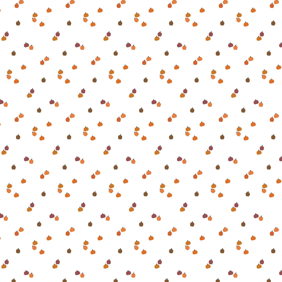 Seasonal Basics Fabric Collection - Pumpkins White