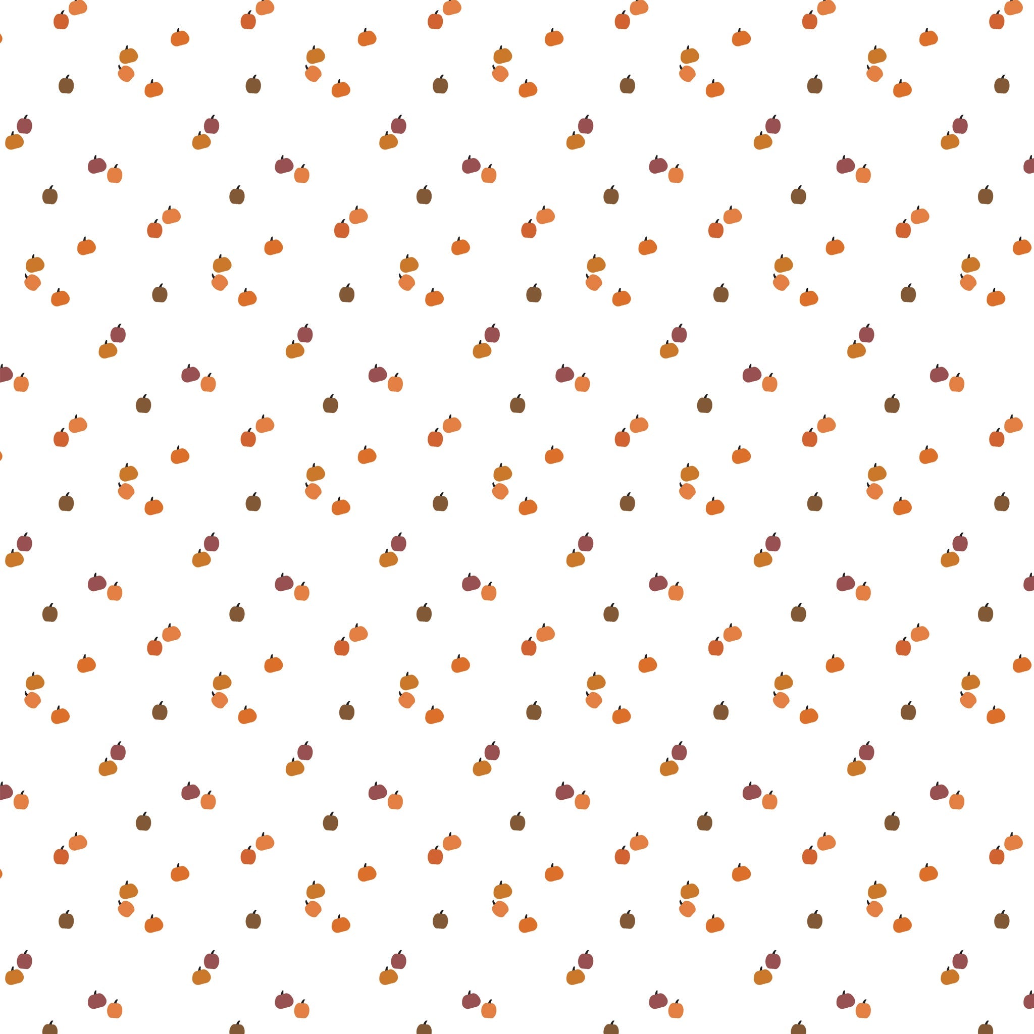 Seasonal Basics Fabric Collection - Pumpkins White