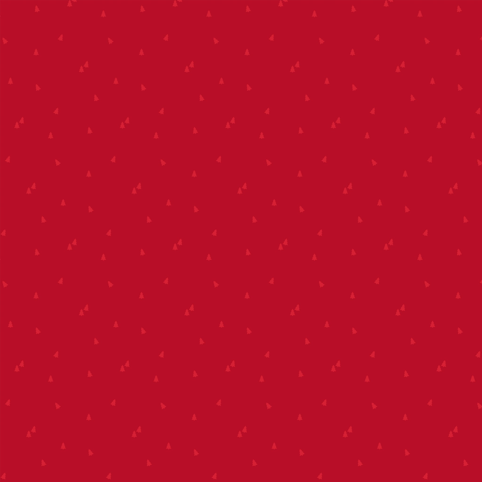 Seasonal Basics Fabric Collection - Trees Red